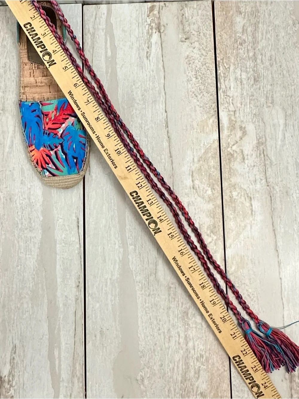 Sam Edelman Blue Multi Tropical Espadrille Lace-Up Flats